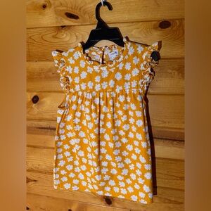 J. Crew Sunflower Yellow Floral Top